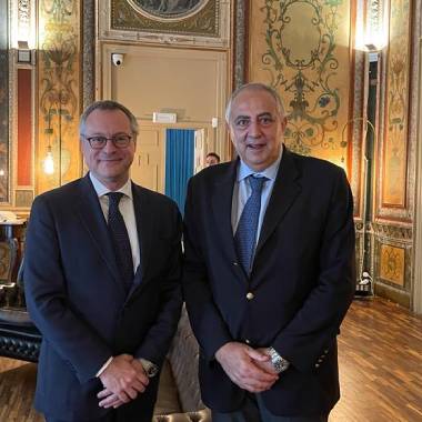 Sindaco Lagalla incontra presidente di Confindustria Bonomi e presidente Regione Siciliana Schifani