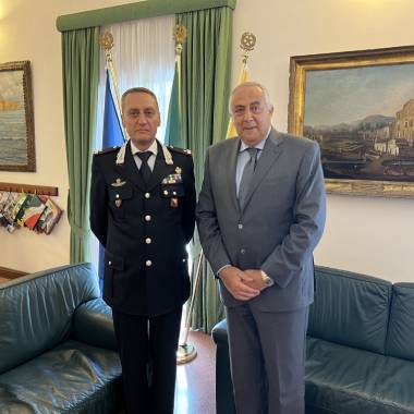 Visita nuovo comandante provinciale dei Carabinieri – Dichiarazione del sindaco