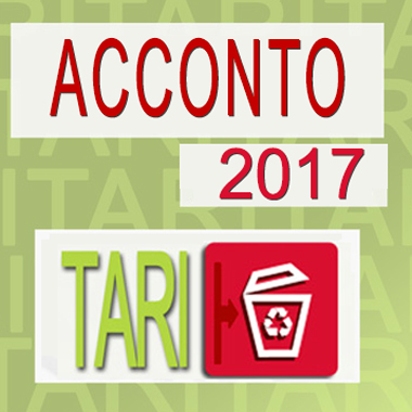 Pagamento Acconto Tari 2017 - Scadenza 30 aprile 2017