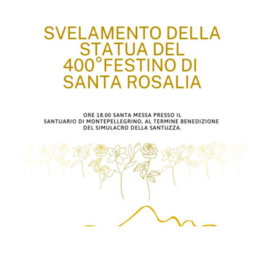 400° Festino. Domenica svelamento della statua di Santa Rosalia al Santuario di Monte Pellegrino
