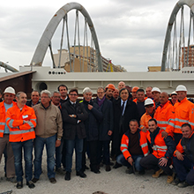 Inaugurazione nuovo ponte sull'Oreto