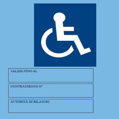 Rilascio contrassegno parcheggio disabili - comunicazione all'utenza