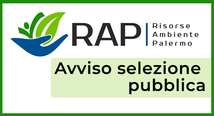Selezione pubblica per Titoli e prova di idoneità per la copertura di n. 306 posti di Operaio da assumere presso la Risorse Ambiente Palermo 

