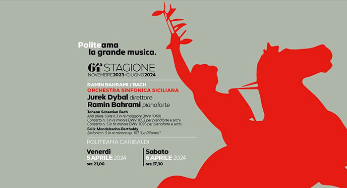 Ramin Bahrami e Jurek Dybal con l’Orchestra Sinfonica Siciliana