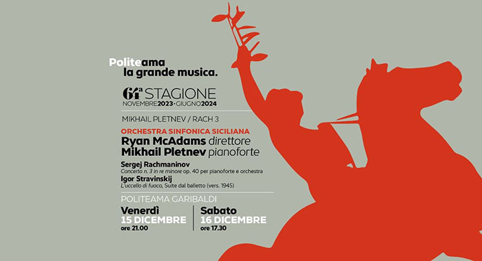 Ritorna al Politeama con la Sinfonica il fantastico duo Ryan McAdams e Mikhail Pletnev