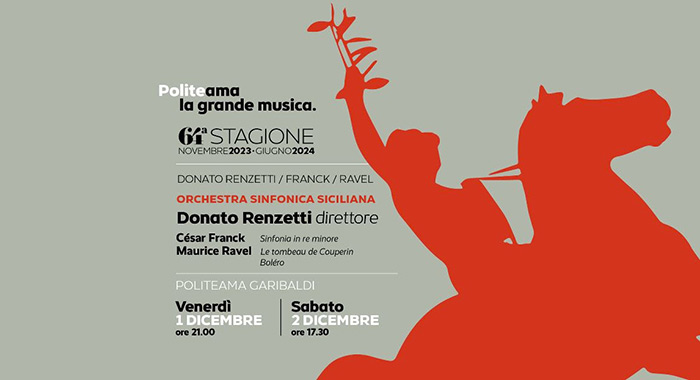 Franck e Ravel per il ritorno sul podio del Politeama di Donato Renzetti