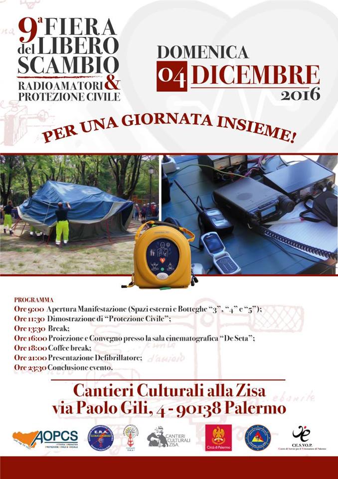 Cantieri cultuali - Domani 'Fiera del libero scambio' dedicata a radioamatori e protezione civile