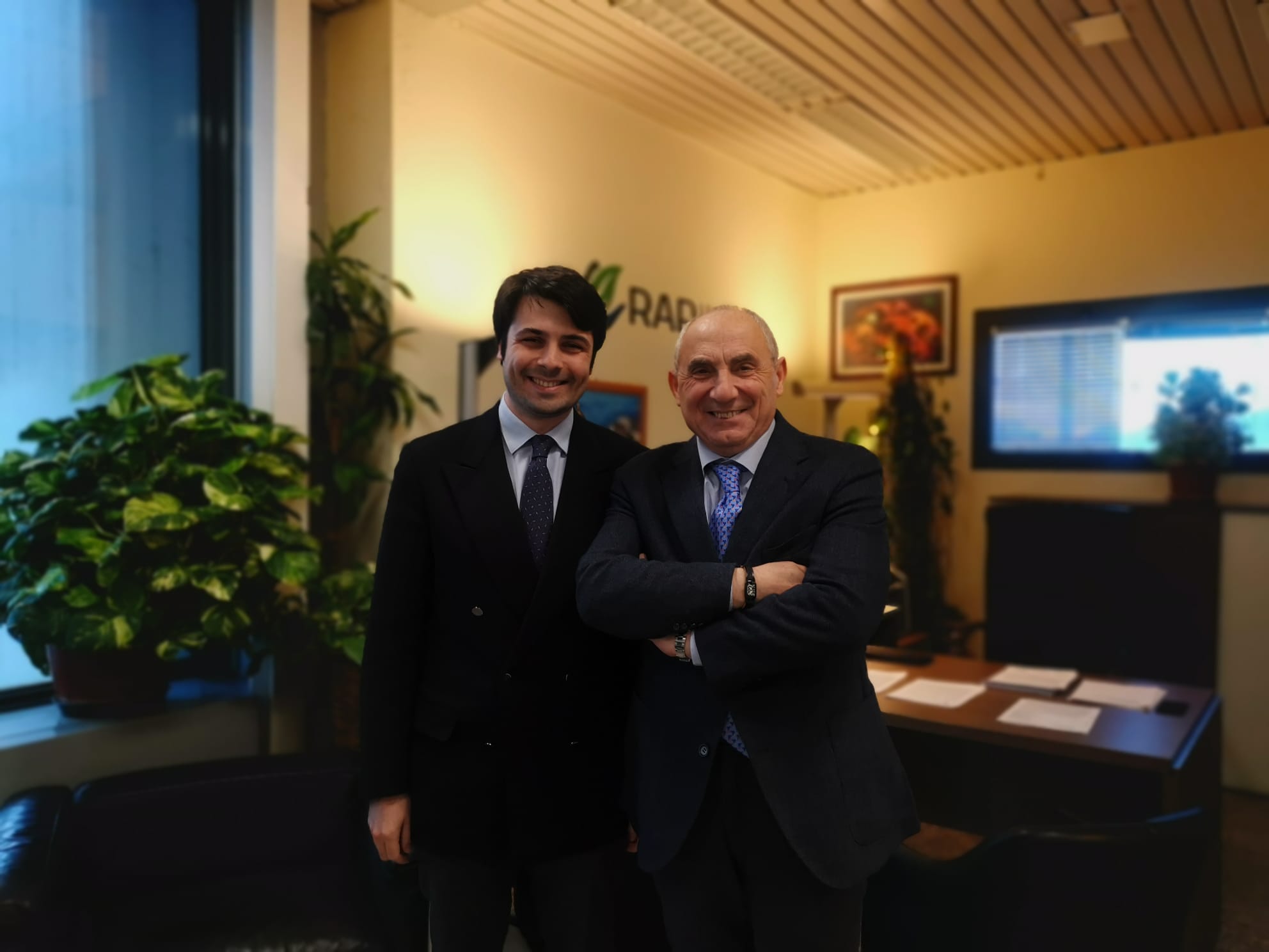 L'Assessore Forzinetti con l'Amministratore Unico di RAP  Girolamo Caruso